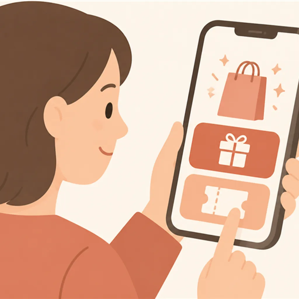 キャンペーンのエントリー画面を開いたスマートフォン