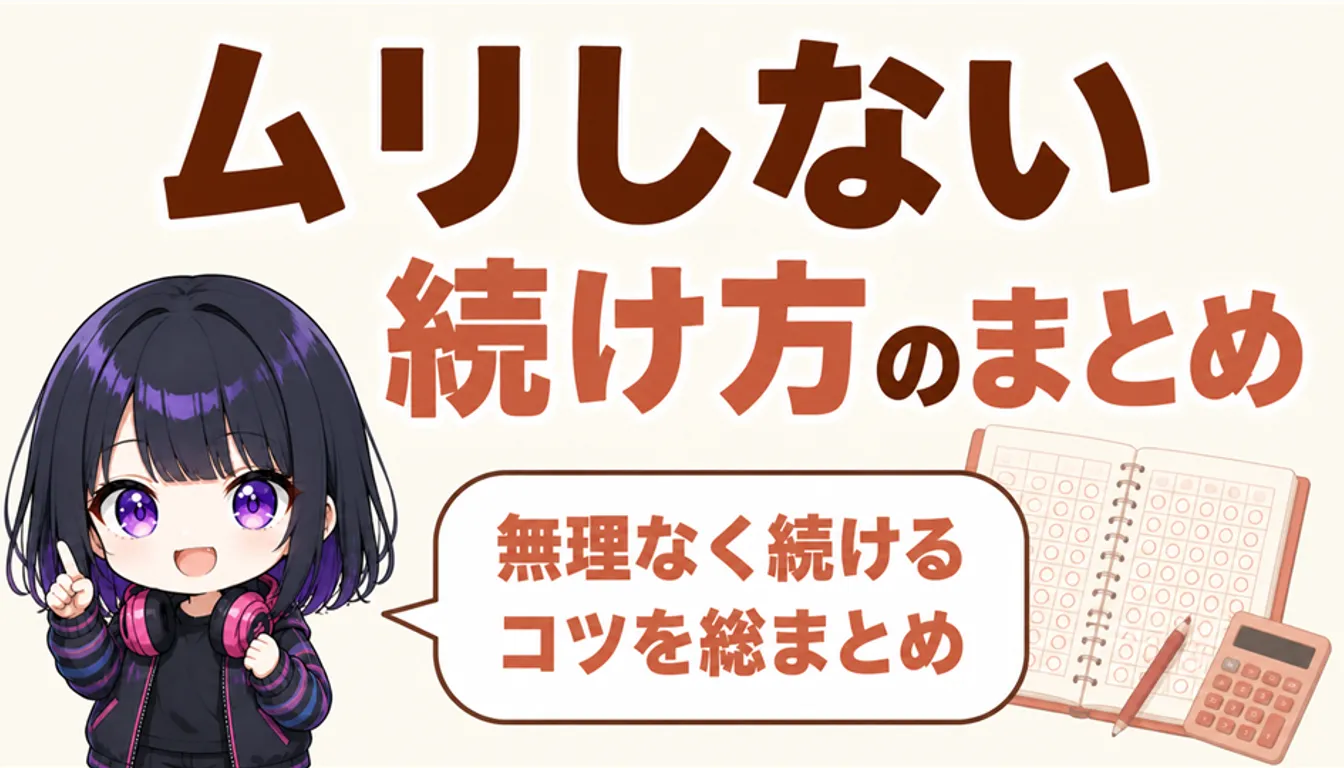 月ごとのポイント記録を書いたノートと電卓