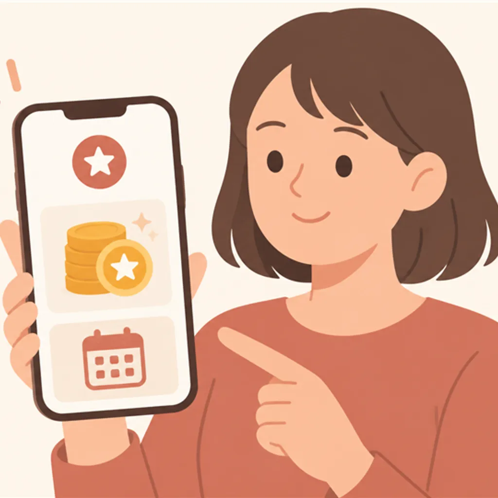 ポイント残高と有効期限が表示されたスマホの画面