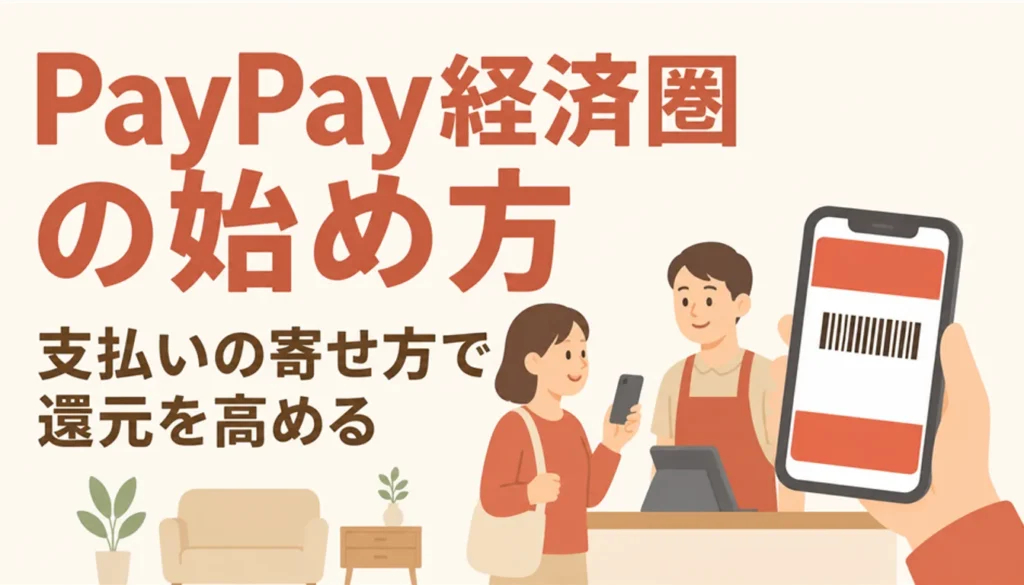 キャッシュレス決済アプリの画面を表示したスマートフォン