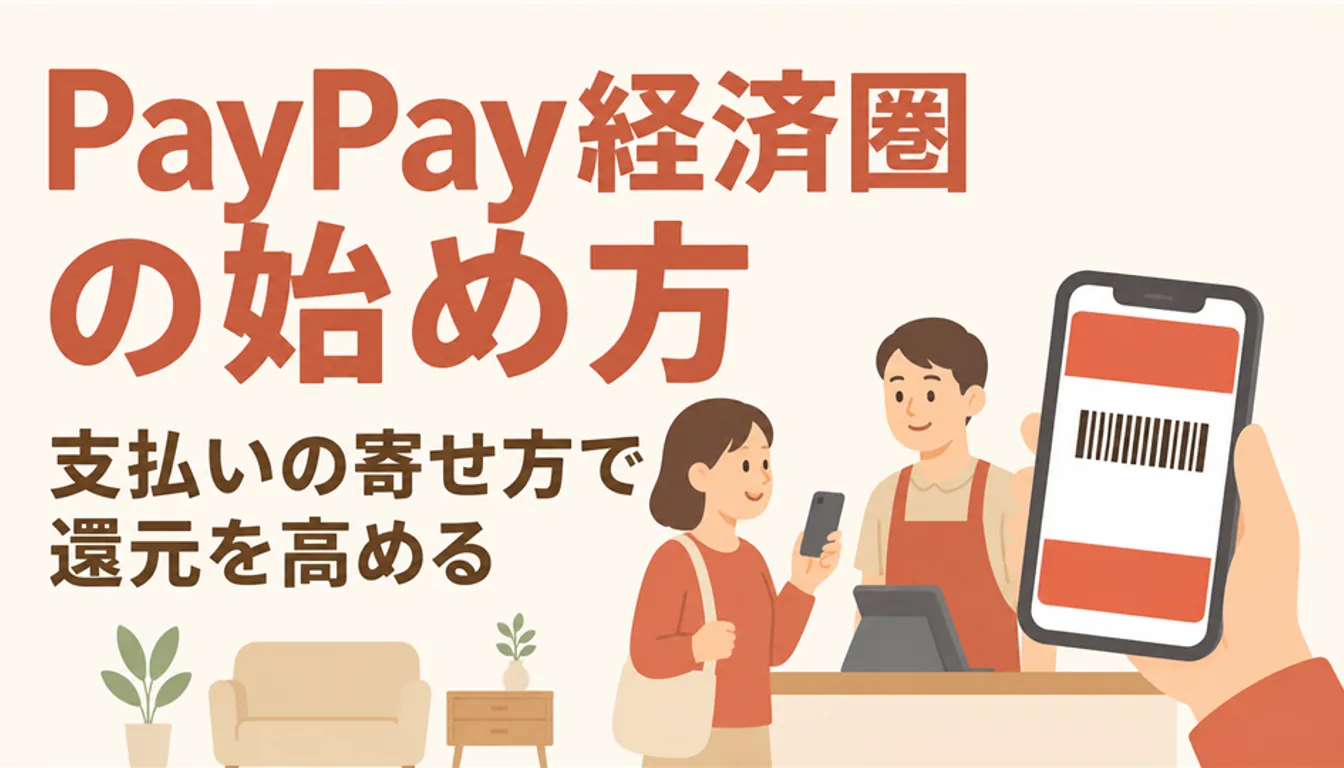 キャッシュレス決済アプリの画面を表示したスマートフォン