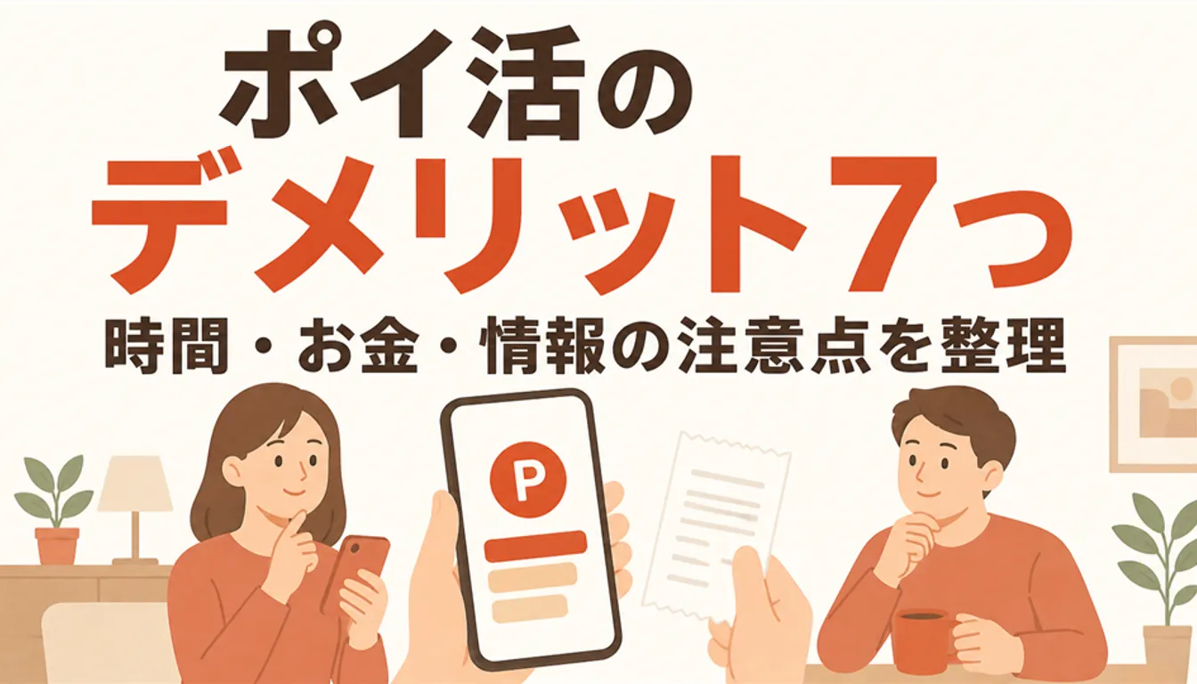 ポイント残高を表示したスマホとレシート