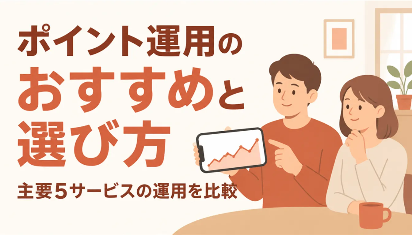ポイント残高の増減グラフを表示したスマートフォン