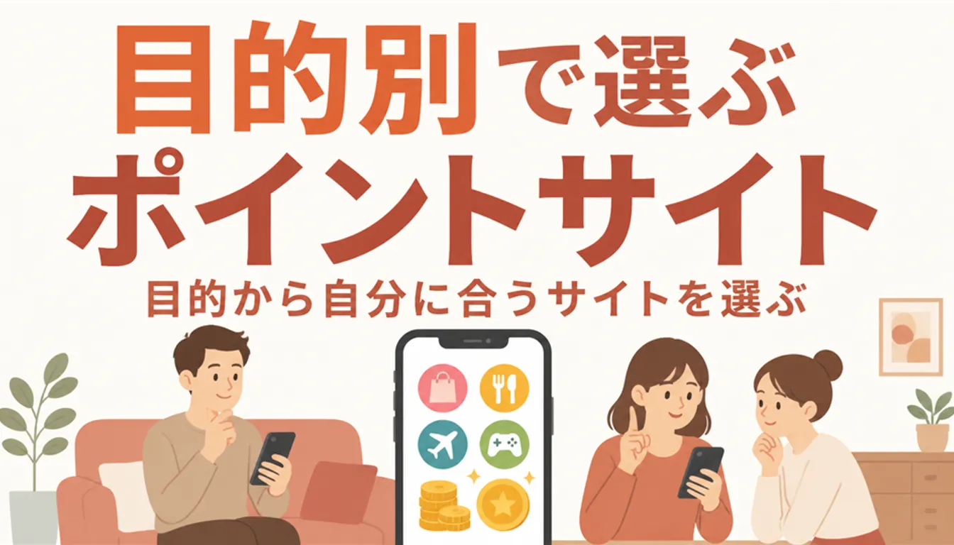 ポイントアイコンとコインが並ぶスマートフォンの画面