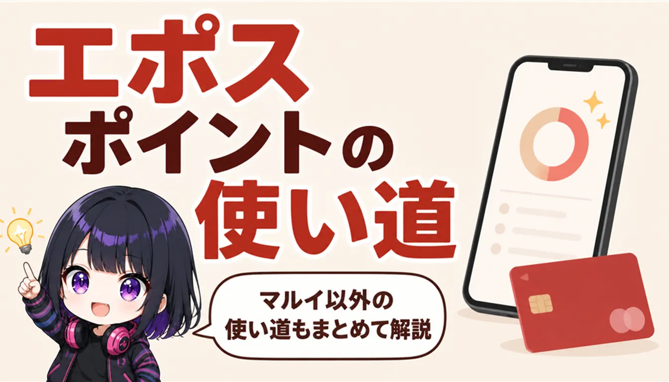 赤いクレジットカードとポイント残高を表示したスマートフォン