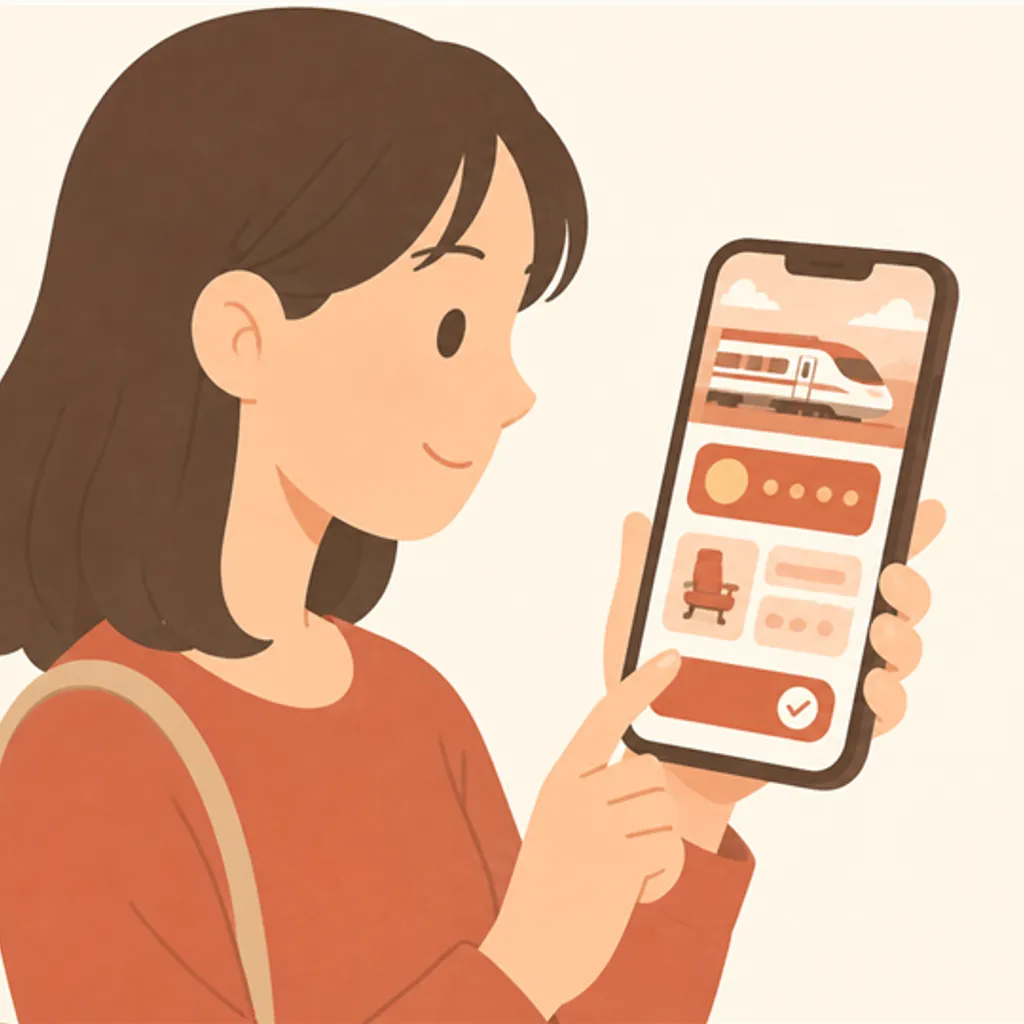 予約アプリでポイント残高を確認するスマートフォン