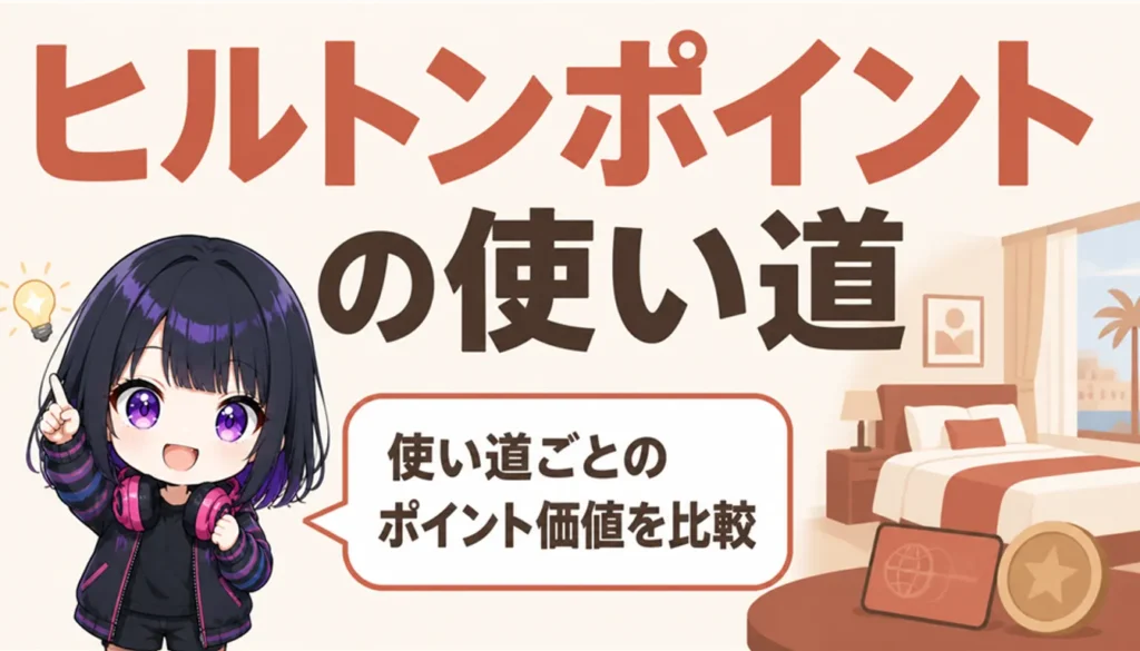 ホテルの客室キーカードとポイントのイメージ